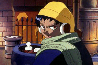 Ah look... Flame Boy is cold ^.^;